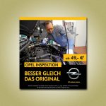 Service-Plakat für das Autohaus König & Partner GmbH