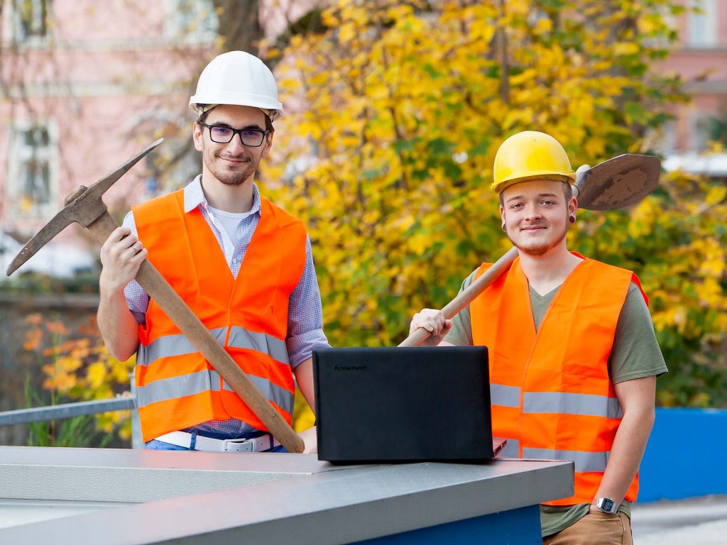 Christian und Jonas beim studienbegleitenden Praktikum