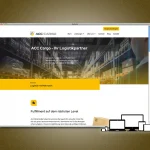 neue Website acc-cargo.com Screenshot der Startseite